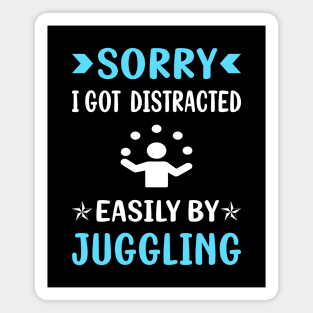 Distracted Juggling Juggle Juggler Magnet